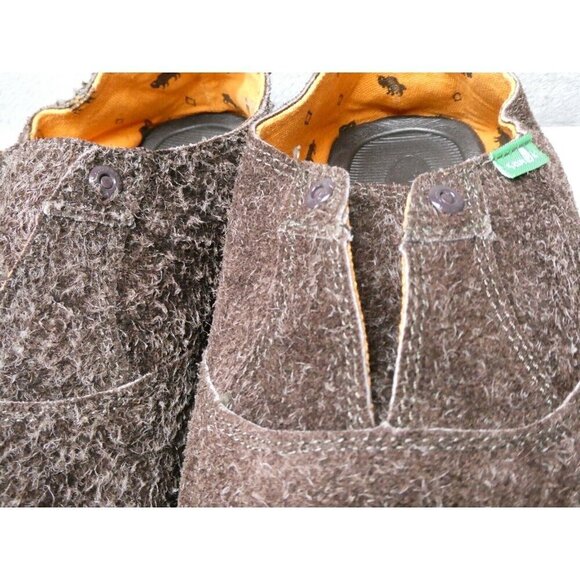 New Sanuk Sidewalk Surfer Loafer‎ Men's Size 9 Casbrah Hairy Brown - Picture 9 of 9